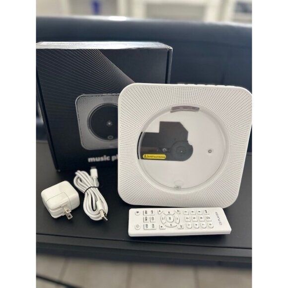 Gueray Portable Desktop FM Radio CD Music Player Remote Speakers KC-806 White - Picture 2 of 10